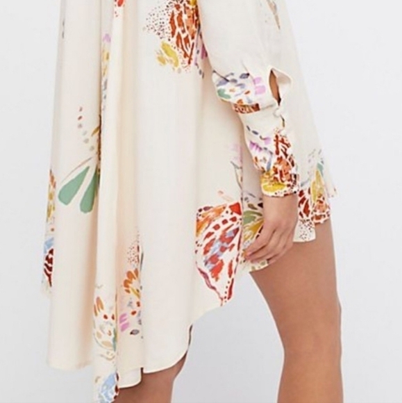 FREE PEOPLE Field Of Butterflies Tunic in Ivory Size XS - Picture 11 of 14